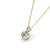 14K Yellow Gold 2-Stone Diamond Pendant 