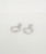 14K White Gold Diamond Earring Jackets 