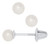 Sterling Silver Children's Pearl Studs 