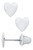 Sterling Silver Children's Heart Earrings 