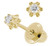 Children's 14K Yellow Gold Diamond Stud Earrings