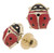 14K Yellow Gold Children's Ladybug Earrings 