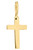 14K Yellow Gold Children's Cross Pendant 