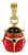 14K Yellow Gold Children's Ladybug Pendant 