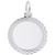 Sterling Silver Framed Disc Charm 