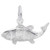 Sterling Silver Bass Charm 