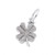 Sterling Silver Four-Leaf Clover Charm 