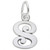 Sterling Silver Letter 'S' Charm 