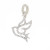 Ella Stein® Sterling Silver Diamond Dove Charm/Pearl Enhancer 
