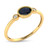 10K Yellow Gold Sapphire & Diamond Ring 