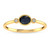 10K Yellow Gold Sapphire & Diamond Ring 