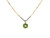 14K Yellow Gold Peridot Pendant 
