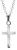 Children's Sterling Silver Flat Cross Pendant 