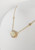 14K Yellow Gold Oval Opal & Diamond Necklace