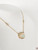 14K Yellow Gold Oval Opal & Diamond Necklace