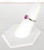 14K White Gold Pink Tourmaline Ring w/ Diamond Accents 