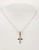 10K Yellow Gold Petite Diamond Cross Necklace