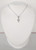 10K White Gold Petite Diamond Cross Necklace