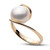 14K Yellow Gold Pearl Swirl Ring 