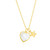 Gold-Plated Mother-of-Pearl Heart & Star Pendant