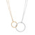 Two-Tone Circle Necklace