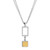 Two-Tone Geometric Necklace