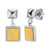 Two-Tone Textured Square Dangles