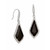 Sterling Silver Black & White CZ Dangles