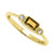 10K Yellow Gold Baguette Birthstone Ring-November