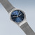 Men's Bering Watch-Navy Blue & Silver