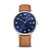 Men's Bering Watch-Leather & Navy Blue