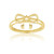 Gold-Plated Bow Ring
