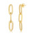 Gold-Plated Paperclip Dangles