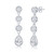 Sterling Silver Fancy CZ Dangles