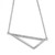 Sterling Silver Triangle Necklace