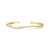 Gold-Plated CZ Wave Cuff