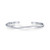 Sterling Silver CZ Wave Cuff