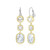 ELLE Two-Tone Multi-Shape CZ Dangles