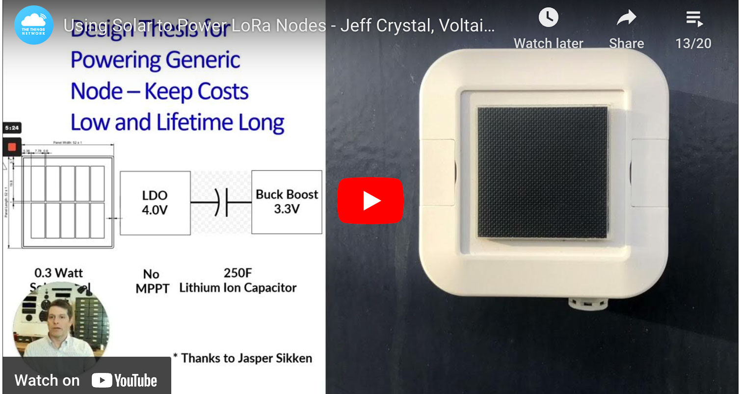 Things Network Presentation – Using Solar To Power A LoRa Node