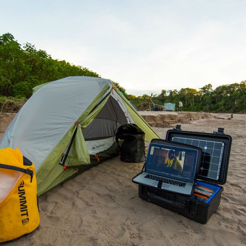 solar laptop charger in Guatemala