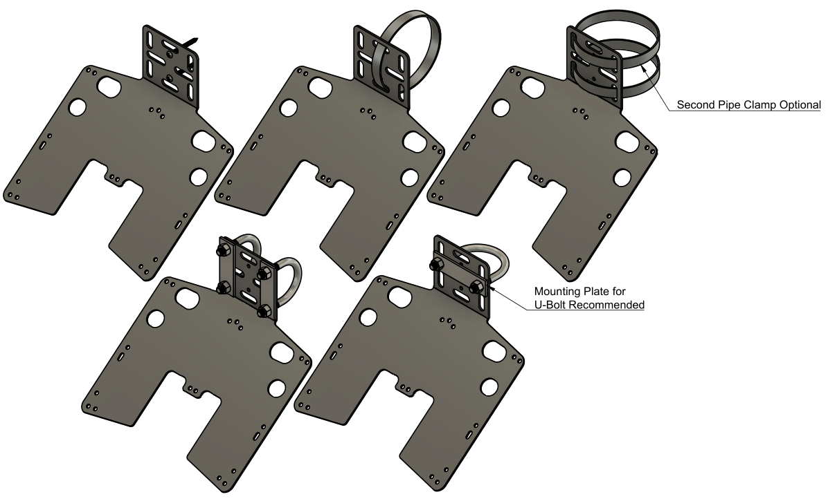 Large Solar Panel Bracket Mounting Options