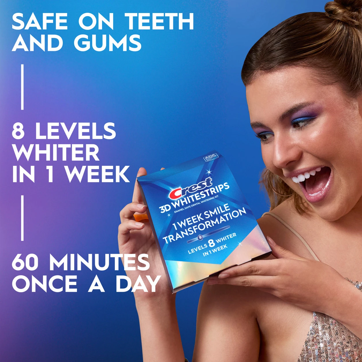 Crest 3D Whitestrips Glamorous White strip