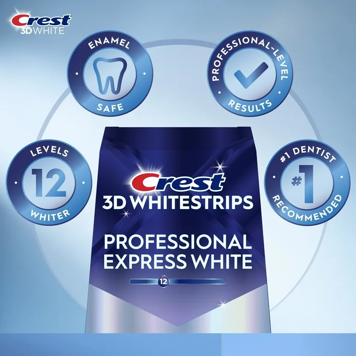 Crest 3D Whitestrips Professional Express White box