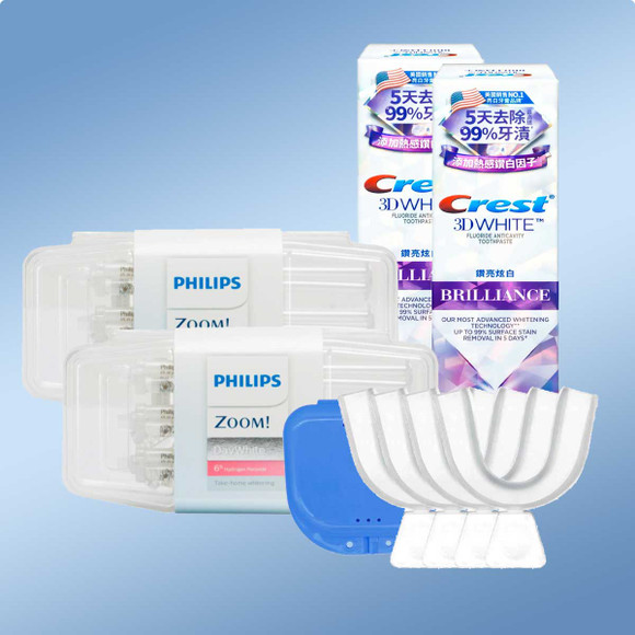 Philips Zoom Day White 6% Mouthguard + Brilliance Toothpaste