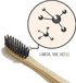 Natural Bamboo Charcoal Toothbrush - 4 pcs