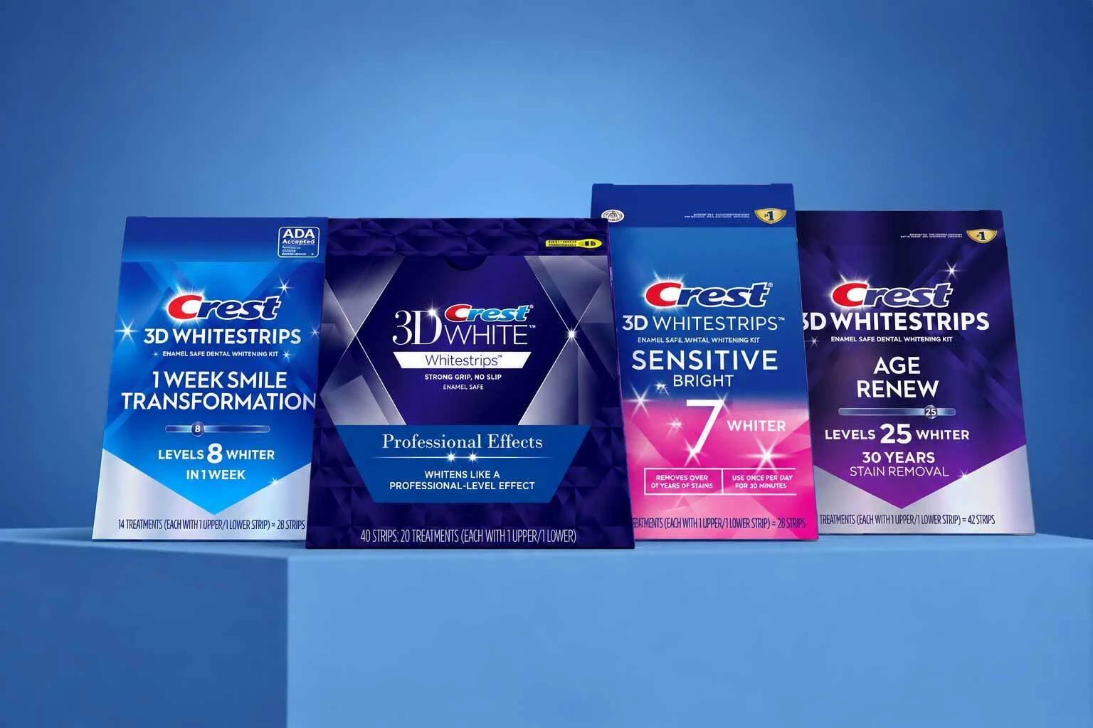 Crest whitening strips collection