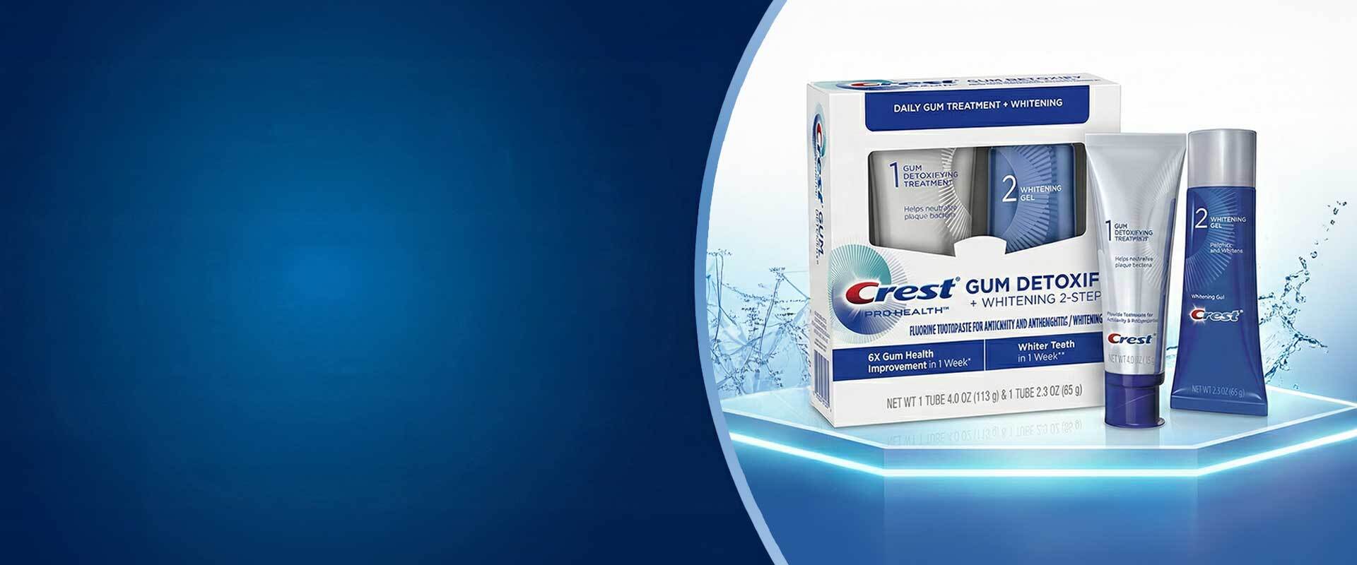 CREST GUM DETOXIFY + WHITENING SYSTEM