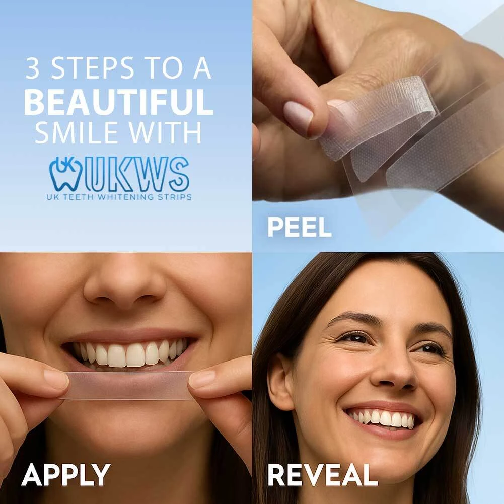 Crest Whitestrips application steps