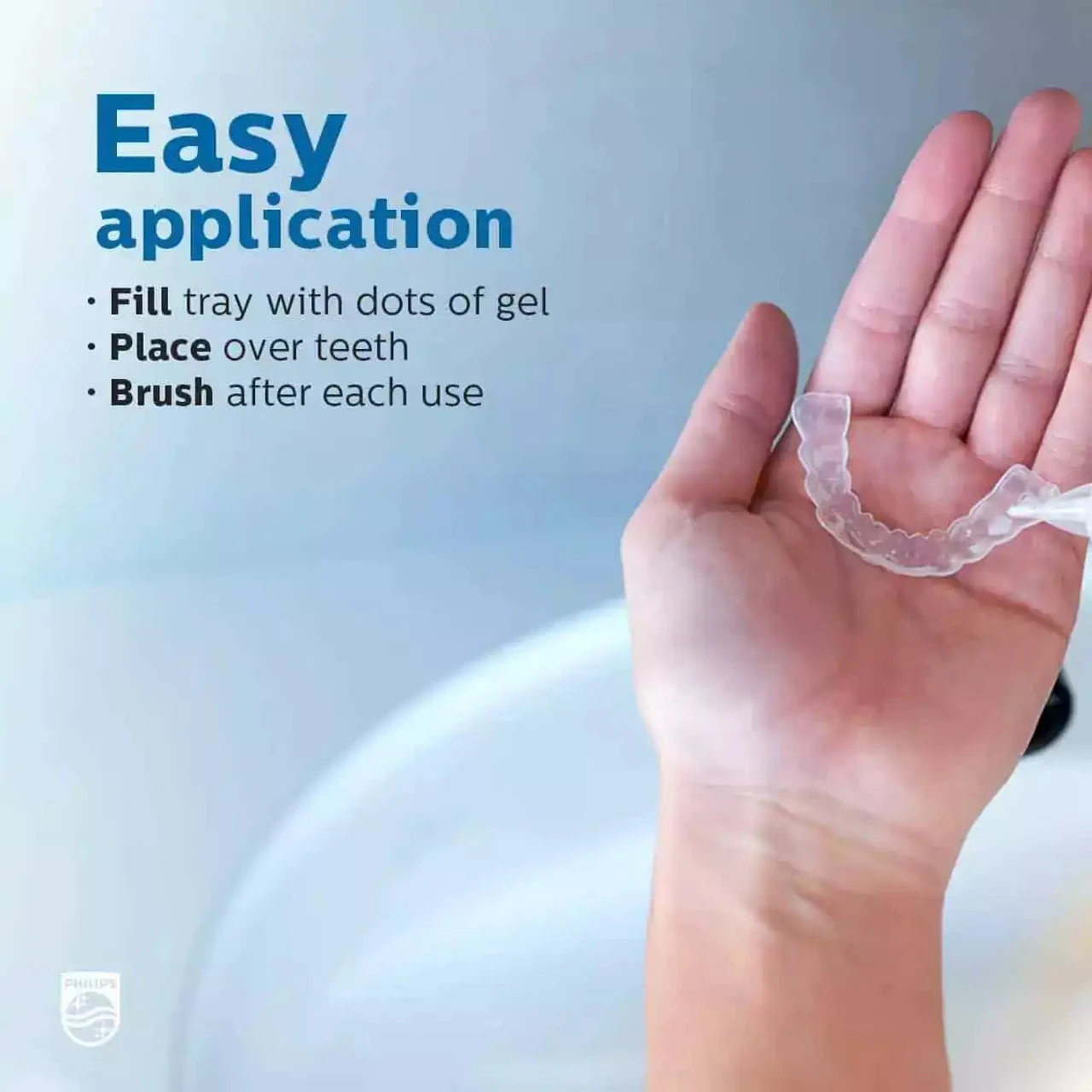 Philips Zoom Day White application steps