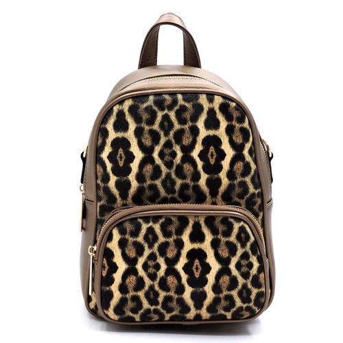 Leopard Convertible BackPack 7.5X9.5"
